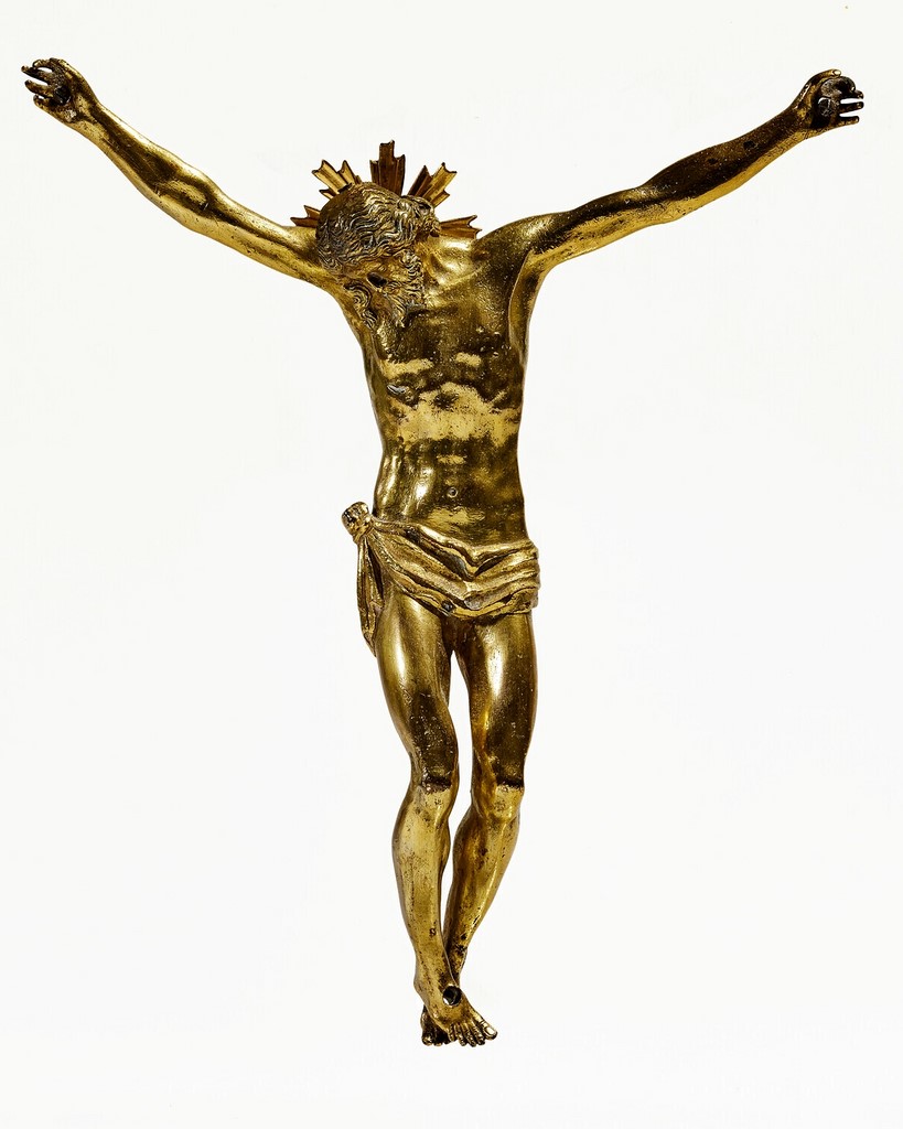 christ bronze doré italie xviie devant