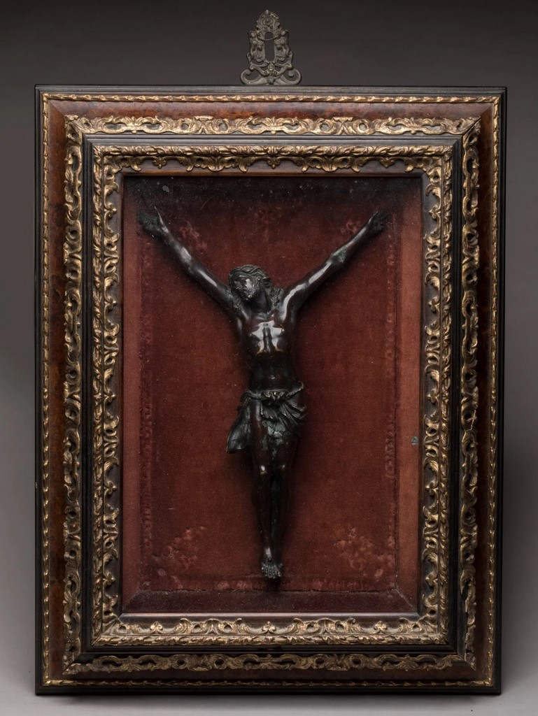 FIGURE en bronze représentant le Christ Italie, probablement Rome, XVIIè siècle 