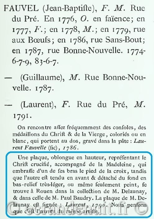 André POTTIER   ​ Histoire De La Faïence De Rouen ​