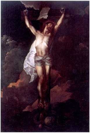 Le christ en Croix  98x68cm musée des beaux-art d' Orléans